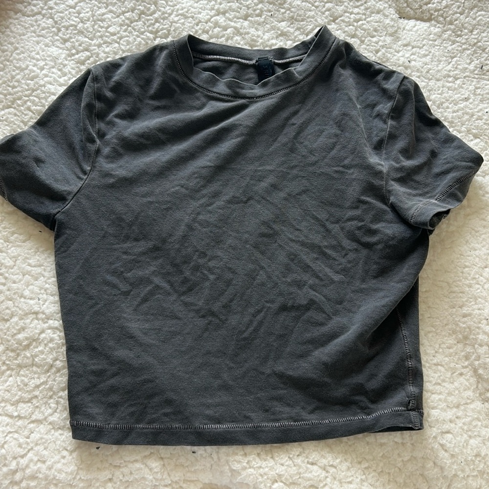 Skims New Vintage Cropped Raglan T-Shirt